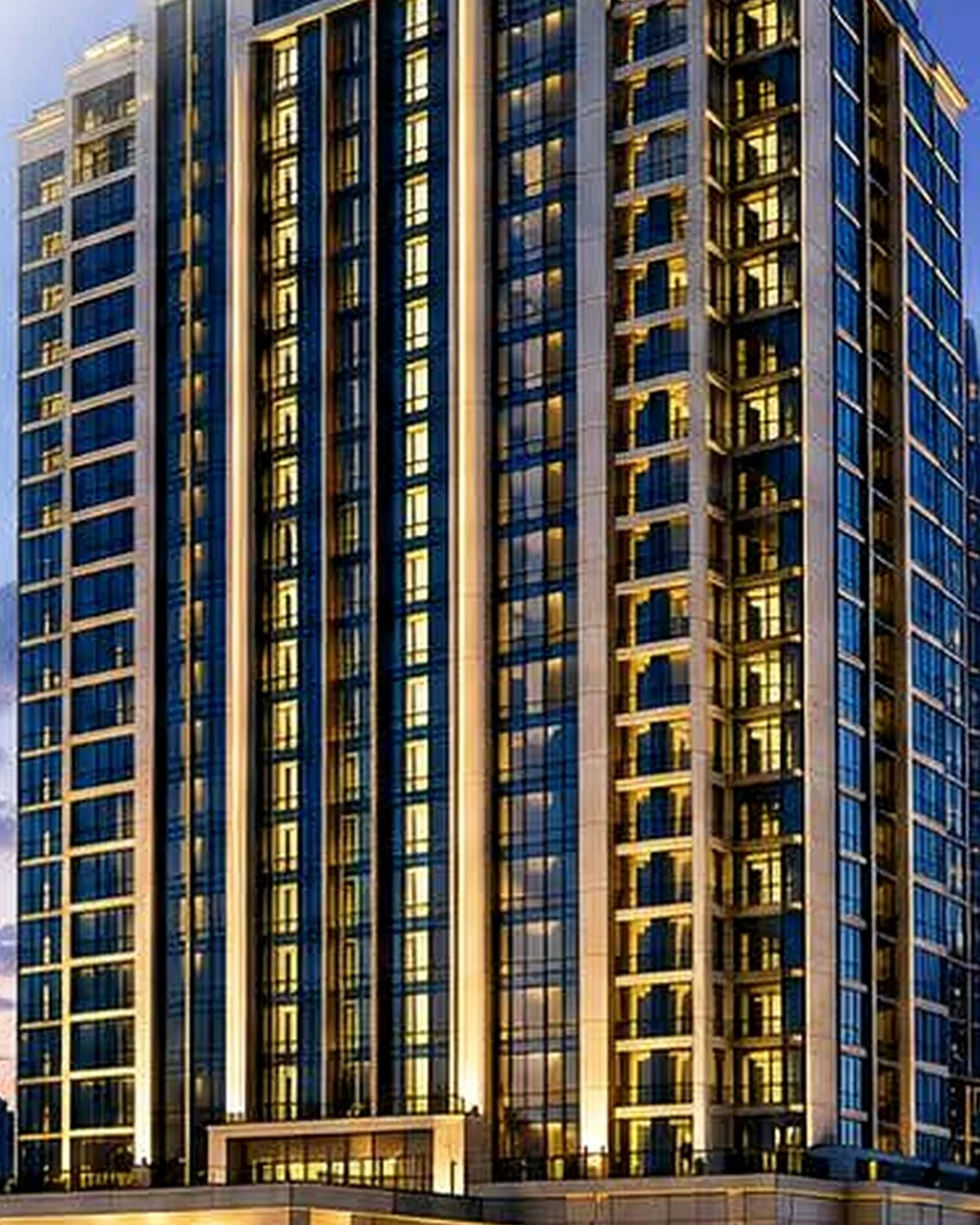 Modern building representing contracting capabilities